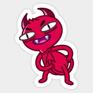 Red Devil is dance Sticker